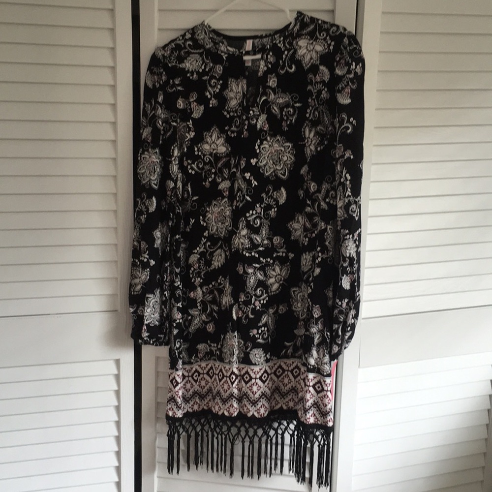 Black floral dress